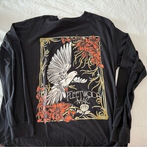 Fleetwood Mac Black Graphic Long Sleeve Shirt